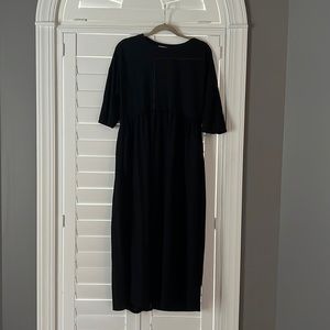 Roolee black half sleeve dress